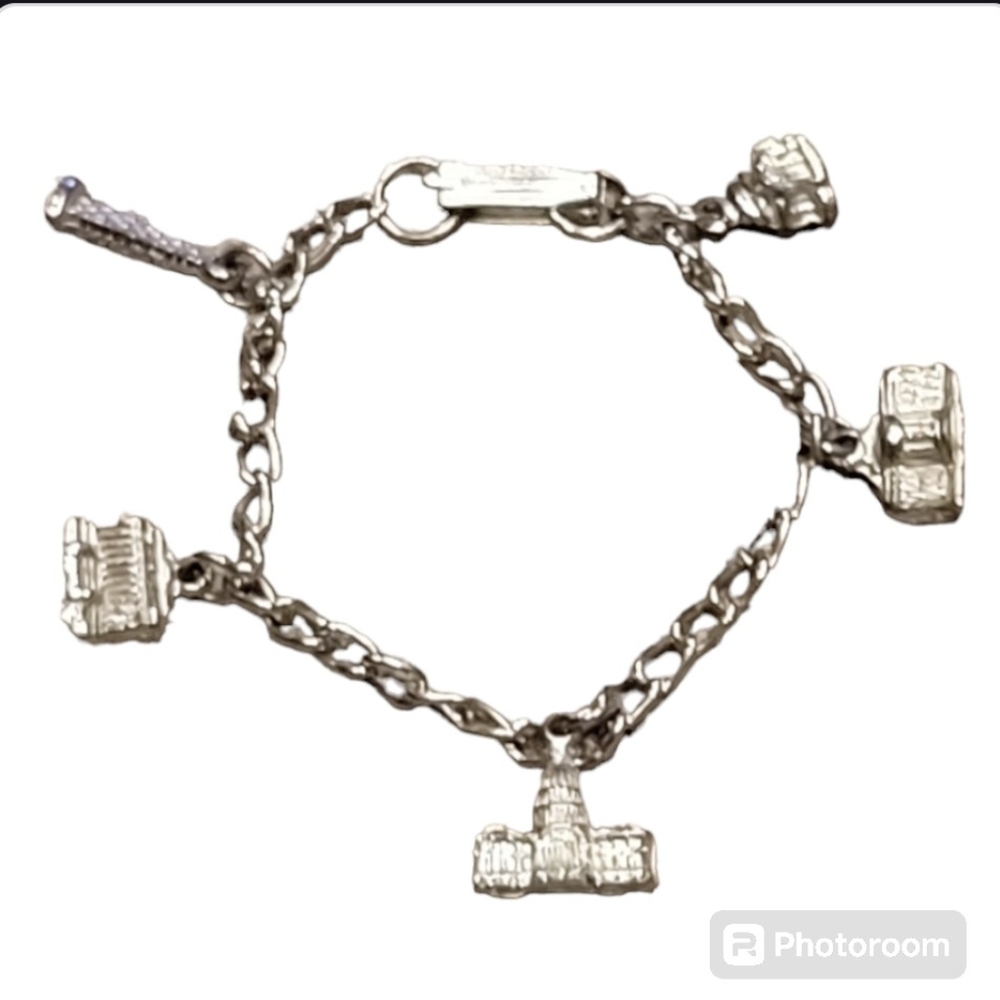 Washington DC Monument Charm Bracelet